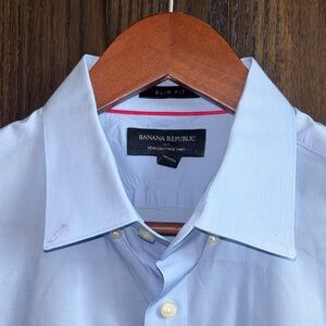 Banana Republic Light Blue Slim Dress Shirt | Performance